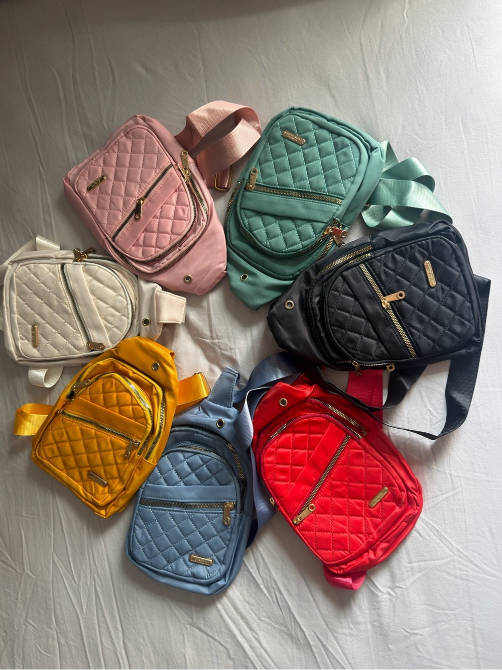 Quilted Mini Crossbody Bag - Multiple Colors